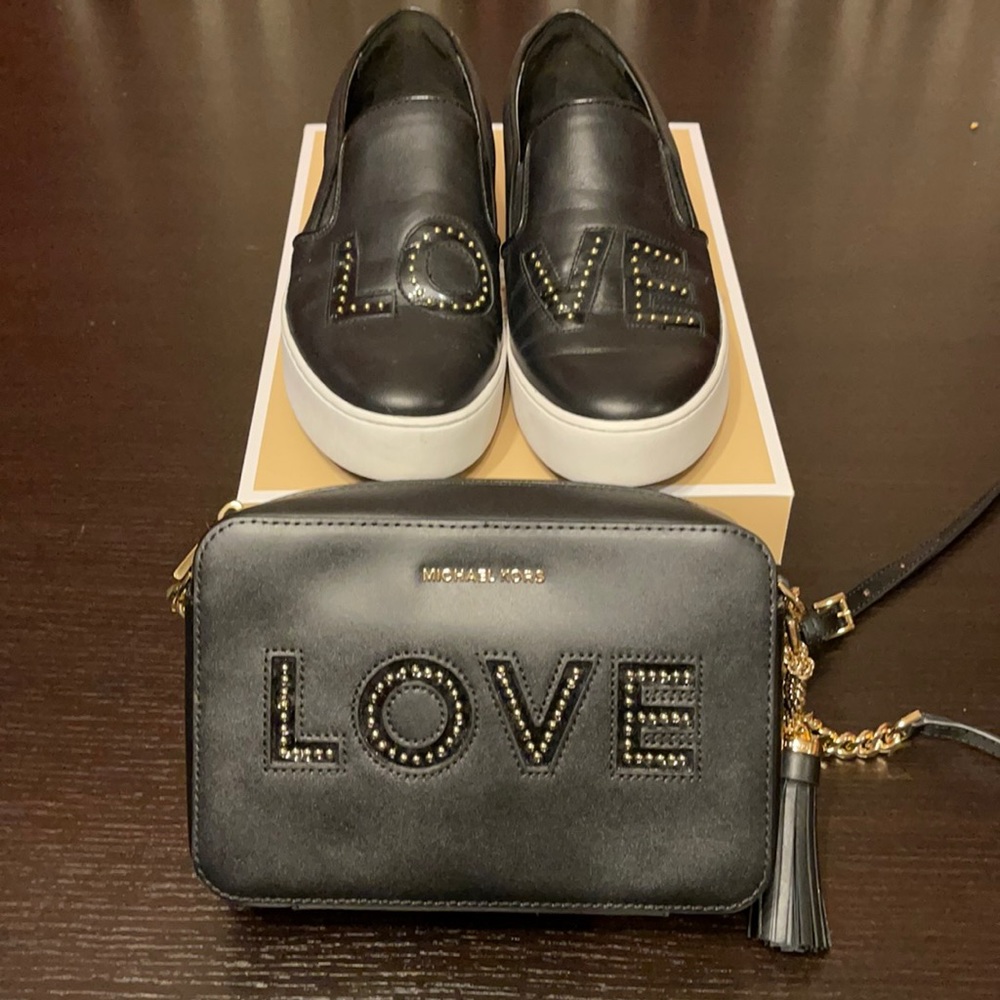 Micheal Kors love crossbody purse and shoes